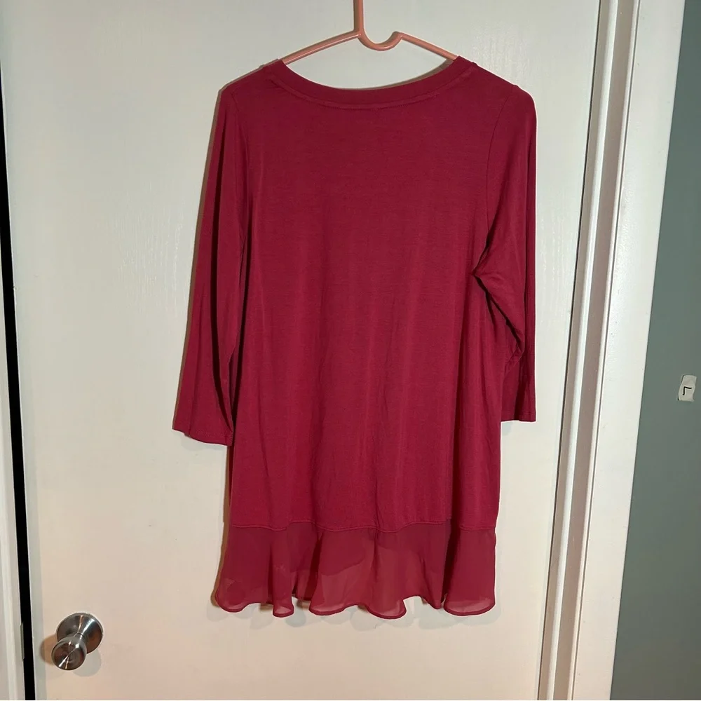 Ruby Ribbon‎ flounce flutter top small - Picture 5 of 5